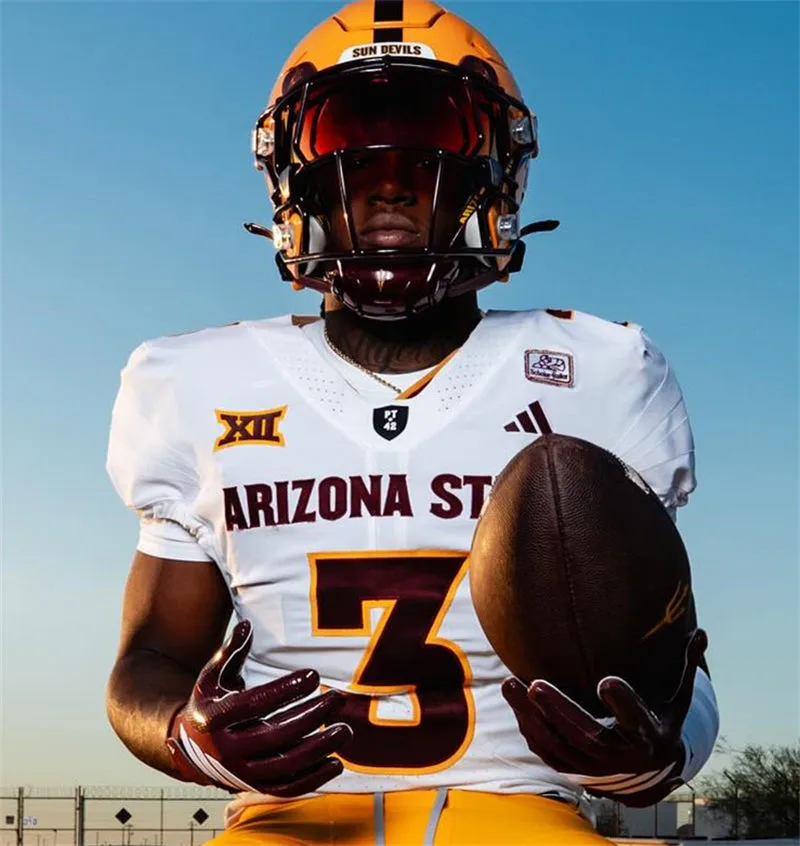 Arizona State Sun Devils #3 Raleek Brown 2025 XII White Football Game Jersey