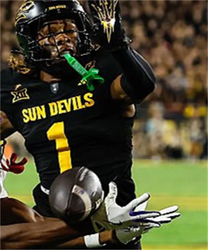 Arizona State Sun Devils #1 Keith Abney II 2025 XII Black Sun Devils Football Game Jersey