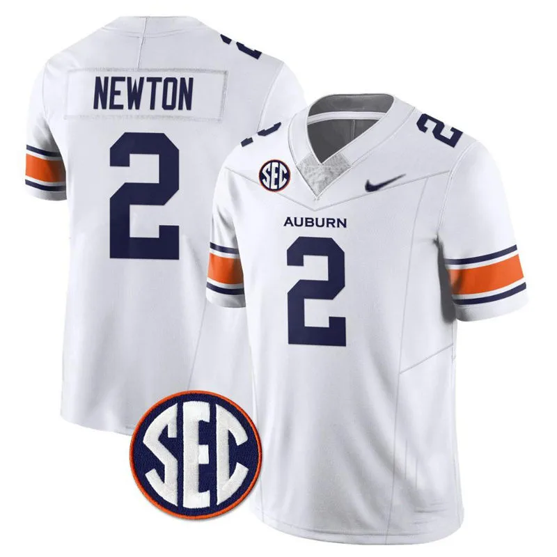 Auburn Tigers #2 Cam Newton Nike 2025 White Football Game Jersey