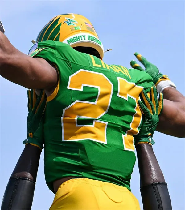 Oregon Ducks #27 JAYDEN LIMAR GANG GREEN Retro Football F.U.S.E.Limmited Jersey