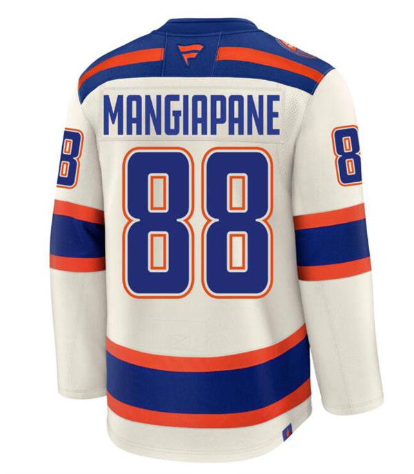 Men's Edmonton Oilers #88 Andrew Mangiapane Cream Alternate Oil Country Jersey