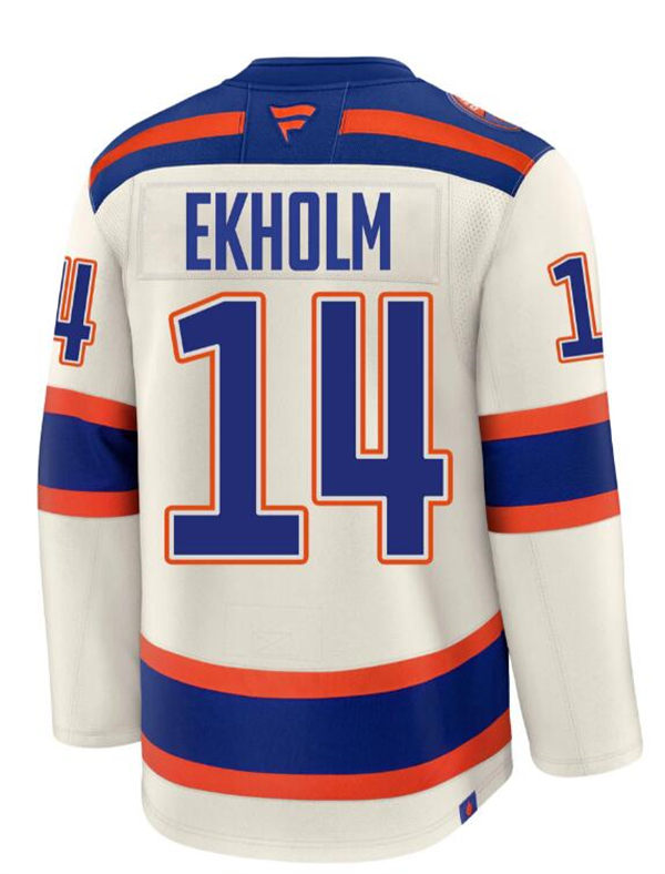 Men's Edmonton Oilers #14 Mattias Ekholm Cream Alternate Oil Country Jersey