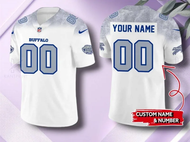 Buffalo Bills Custom White Nike Vapor F.U.S.E. Limited Rivalry Series Jersey