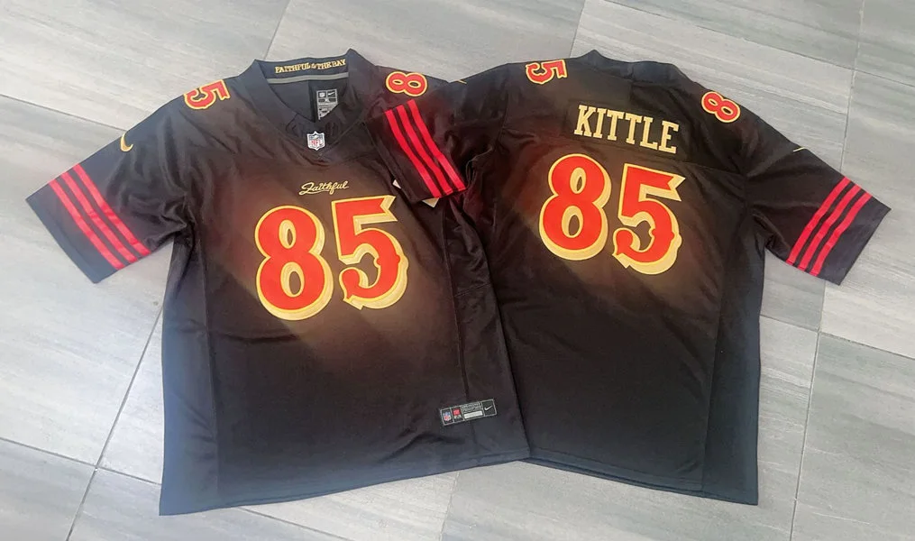 Mens San Francisco 49ers #85 George Kittle Black Rivalry Collection F.U.S.E. Limited Jersey