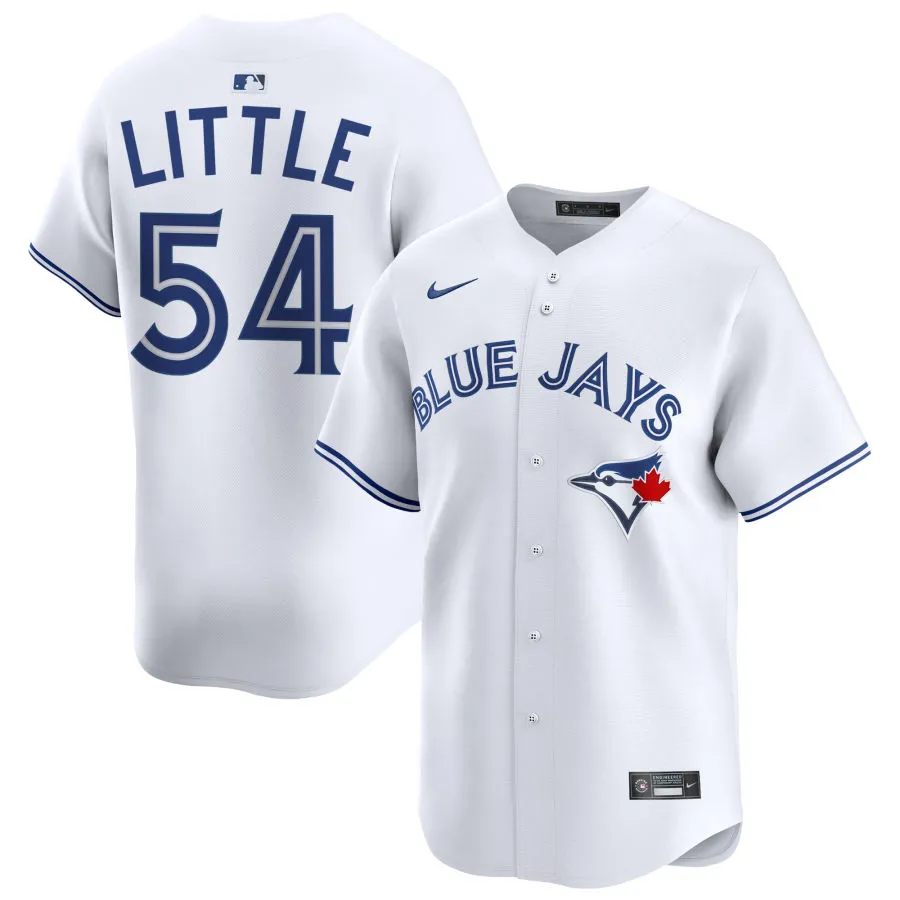 Mens Toronto Blue Jays #54 Brendon Little Nike White Home Limited Player Jersey