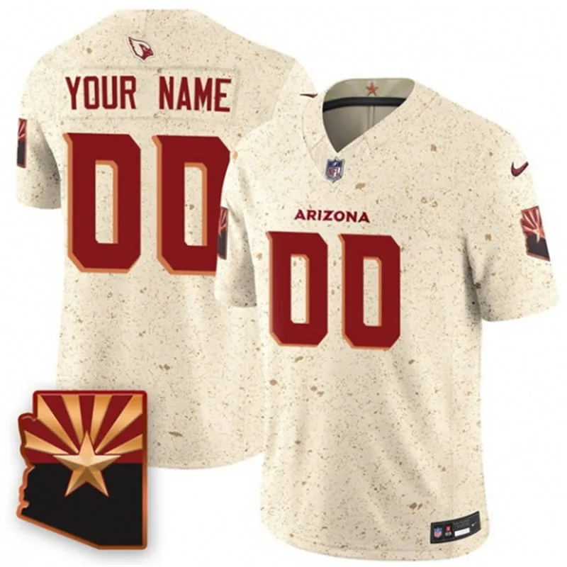 Arizona Cardinals Custom Sand 2025 Rivalries Collection Vapor F.U.S.E. Limited Jersey