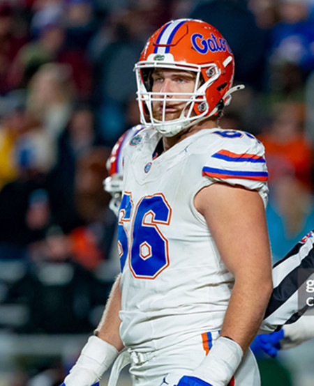 Florida Gators #66 Jake Slaughter White 2025 Football Game Jersey