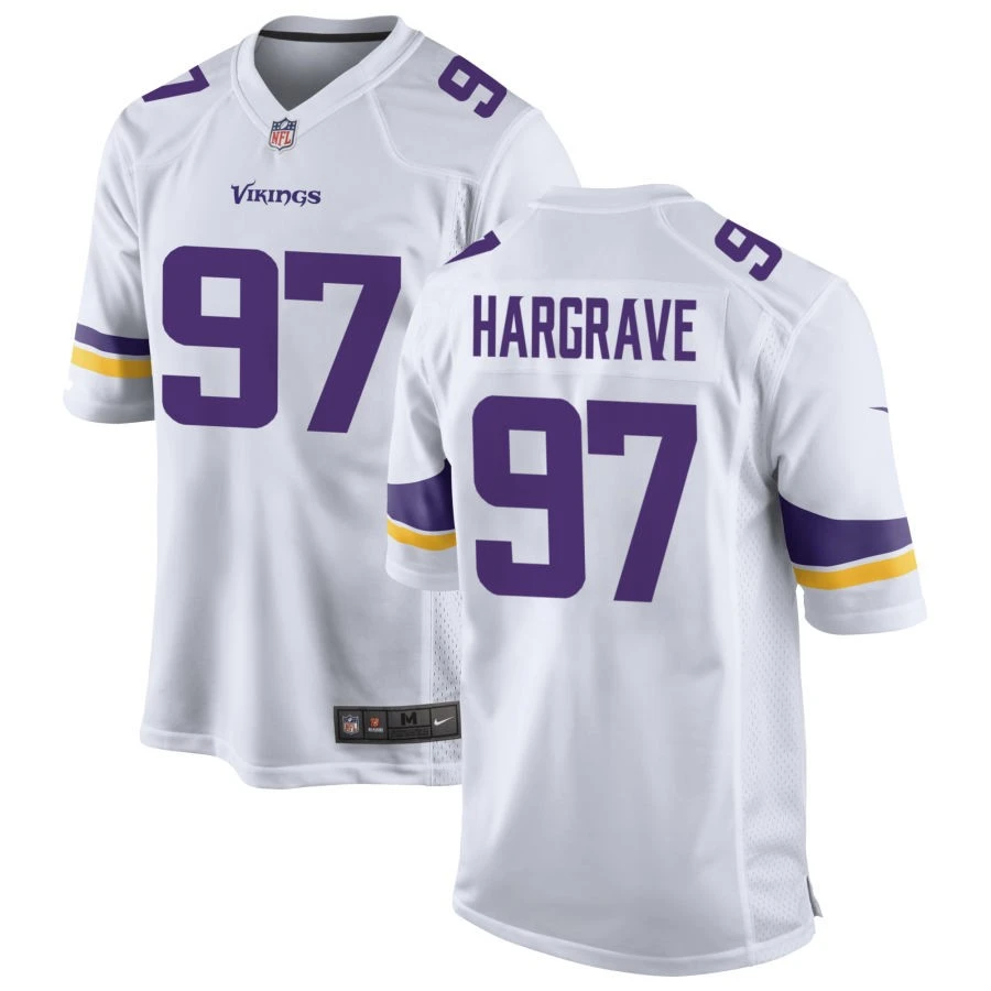 Men's Minnesota Vikings #97 Javon Hargrave Nike White F.U.S.E. Vapor Limited Jersey