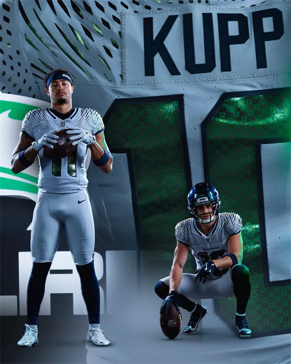 Seattle Seahawks Custom Nike Vapor F.U.S.E. Limited Soundwaves Rivalry Series Jersey