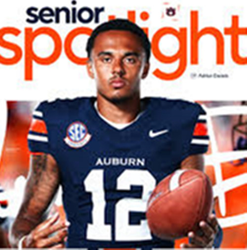 Auburn Tigers #12 Ashton Daniels 2025 Nike Navy Football Game Jersey