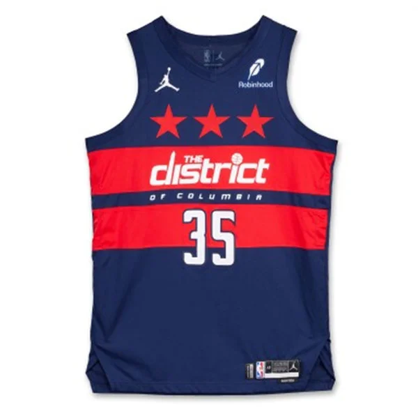 Mens Washington Wizards #35 Marvin Bagley III Navy Statement Edition Swingman Jersey