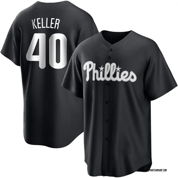 Mens Philadelphia Phillies #40 Brad Keller Nike Black Fashion Limited Jersey