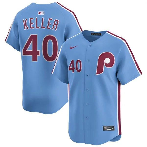 Mens Philadelphia Phillies #40 Brad Keller Nike Light Blue Alternate Limited Jersey
