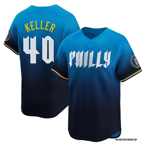 Mens Philadelphia Phillies #40 Brad Keller Nike Blue City Connect Limited Jersey