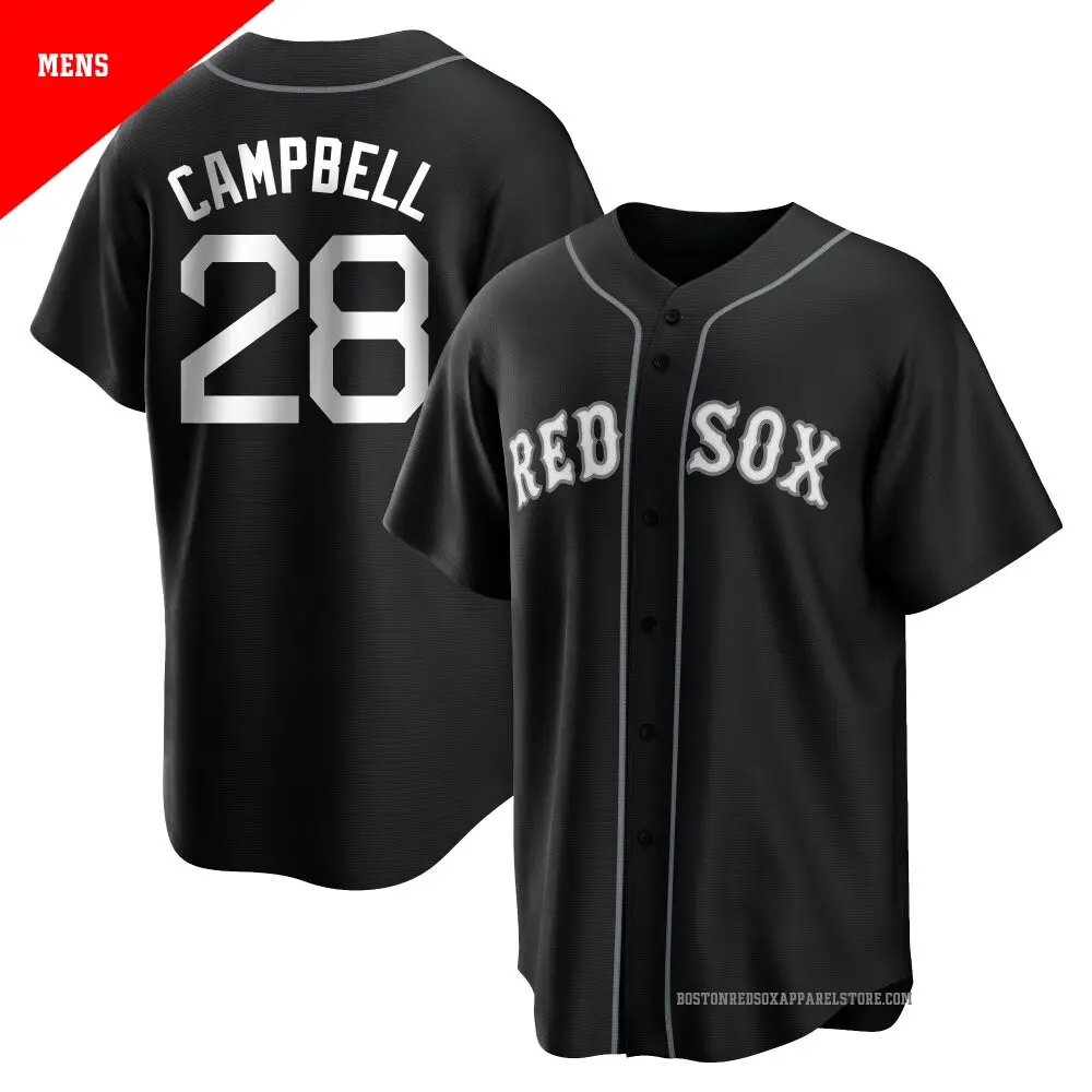 Mens Boston Red Sox #28 Kristian Campbell Nike Black Fashion Limited Jersey