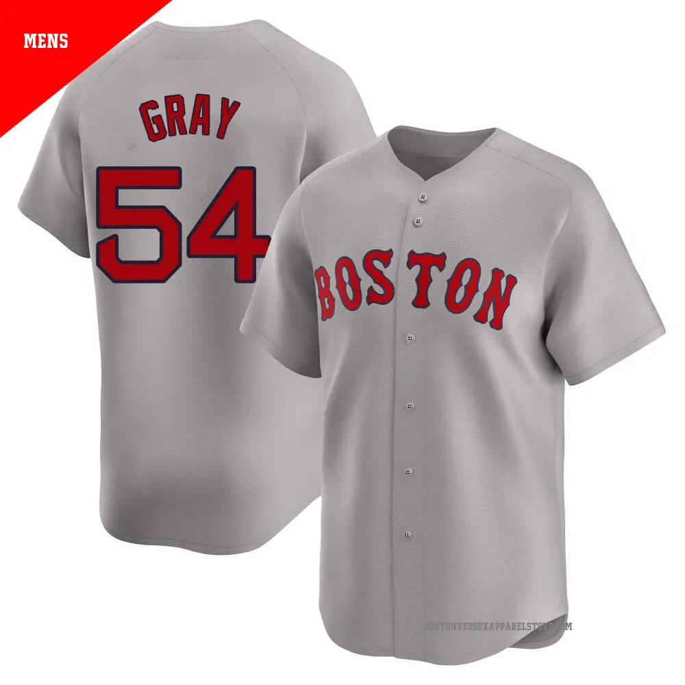 Men's Boston Red Sox #54 Sonny Gray Nike Road Gray Limted Jersey