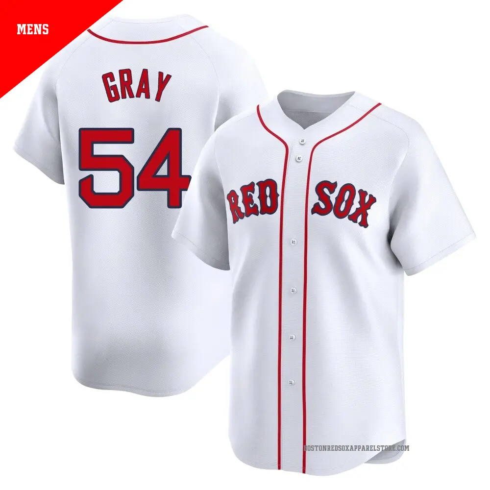 Men's Boston Red Sox #54 Sonny Gray Nike White Home with Name Limted Jersey