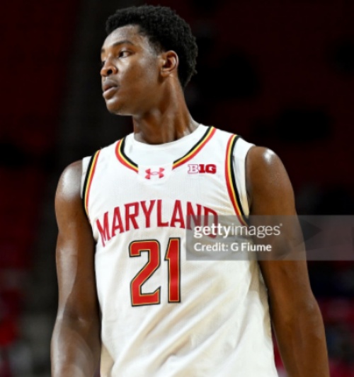 Maryland Terrapins #21 Pharrel Payne 2025 White College Basketball Game Jersey