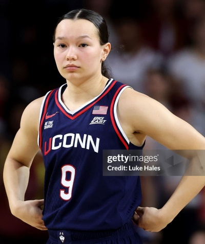 Unisex UConn Huskies #9 Kayleigh Heckel Nike 2025 Navy Women's Basketball NCAA TOURNAMENT Jersey