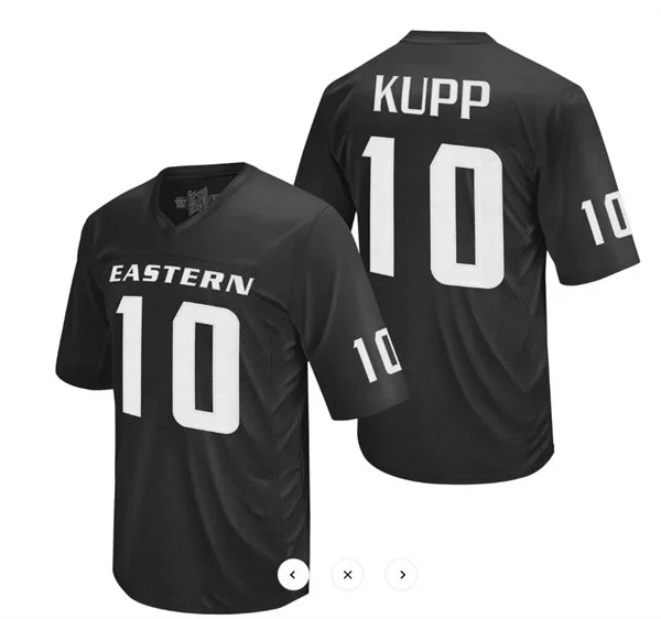 Eastern Washington Eagles #10 Cooper Kupp Black College Football Retro Jersey