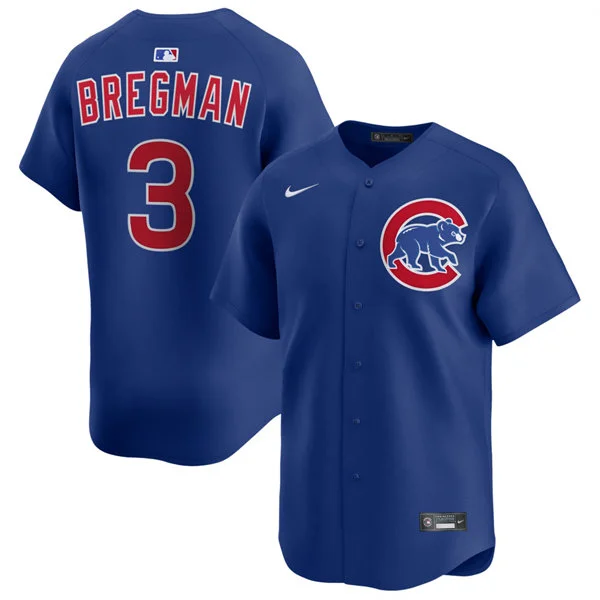Mens Chicago Cubs #3 Alex Bregman Nike Royal Alternate Limited Player Jersey