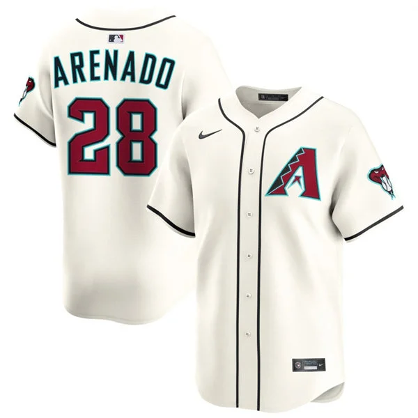 Mens Arizona Diamondbacks #28 Nolan Arenado Nike Home Cream Limited Jersey