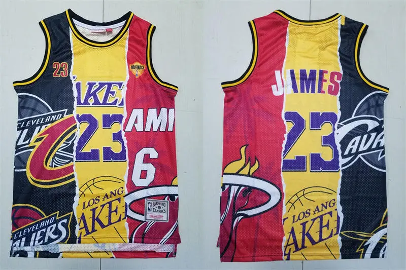 Mens Los Angeles Lakers #23 LeBron James doodle Jersey