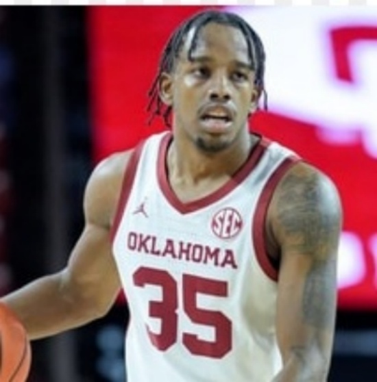 Oklahoma Sooners #35 Derrion Reid 2025 SEC White College Basketball Game Jersey