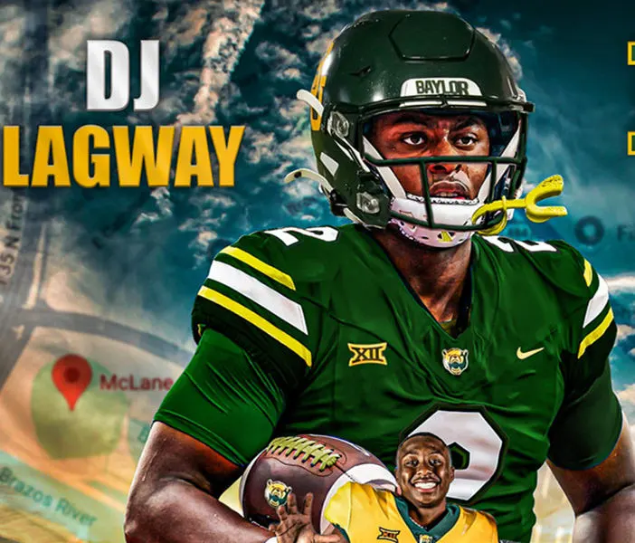 Baylor Bears #2 DJ Lagway 2026 Green Football Game Jersey