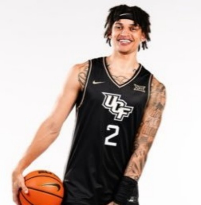 UCF Knights #2 Riley Kugel  Nike Black 2024 College Basketball Game Jersey