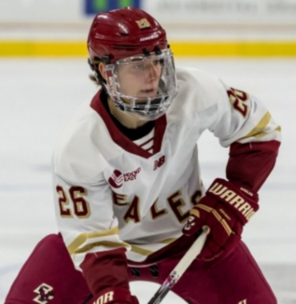 Boston College Eagles #26 Luka Radivojevic White  Eagles College Hockey Game Jersey