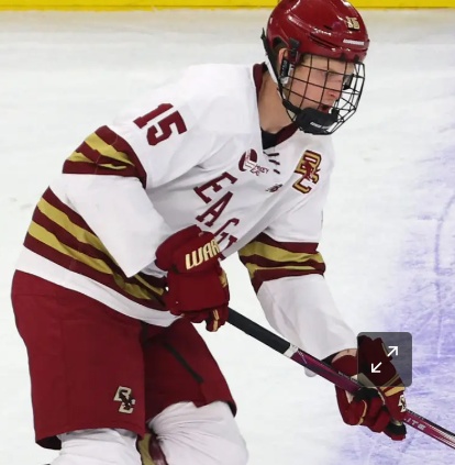 Boston College Eagles #15 Oskar Jellvik  White  Eagles College Hockey Game Jersey