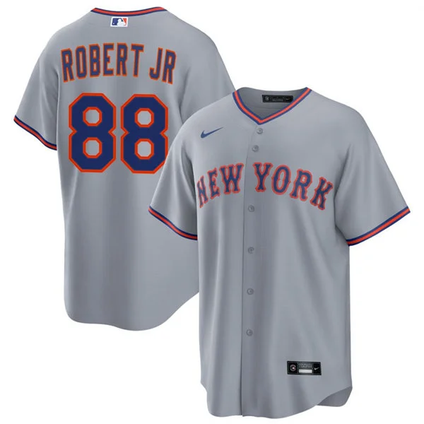 Mens New York Mets #88 Luis Robert Jr. Nike 2026 Gray Road Limited Jersey