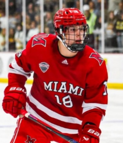 Miami RedHawks #18 Ilia Morozov Red College Hockey Game Jersey