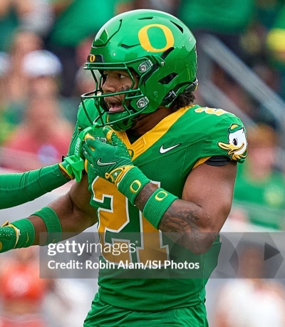 Oregon Ducks #21 Aaron Flowers F.U.S.E. Limmited 2025 GANG GREEN Retro Football Game Jersey