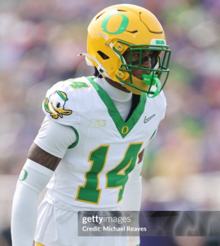 Oregon Ducks #14 Na'eem Offord  F.U.S.E.Limmited 2025 White MIGHTY OREGON Football Game Jersey