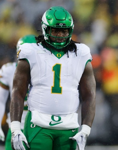 Oregon Ducks #1 Bear Alexander F.U.S.E.Limmited 2025 White MIGHTY OREGON Football Game Jersey