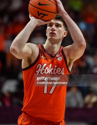 VIRGINIA TECH HOKIES #17 Neoklis Avdalas Orange Basketball Jersey