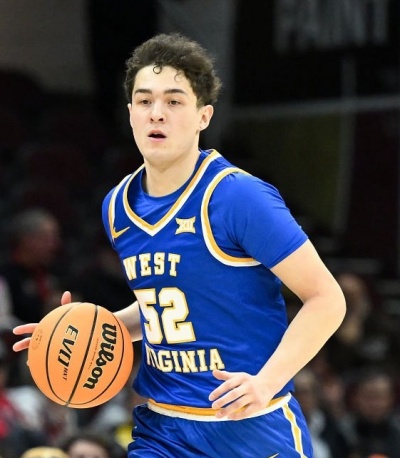 West Virginia Mountaineers #52 Treysen Eaglestaff  Blue Basketball Game Jersey