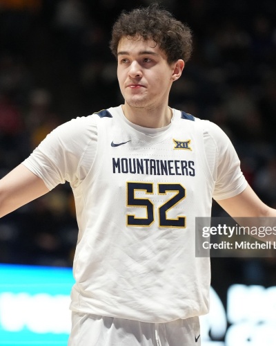 West Virginia Mountaineers #52 Treysen Eaglestaff 2025 White Basketball Game Jersey