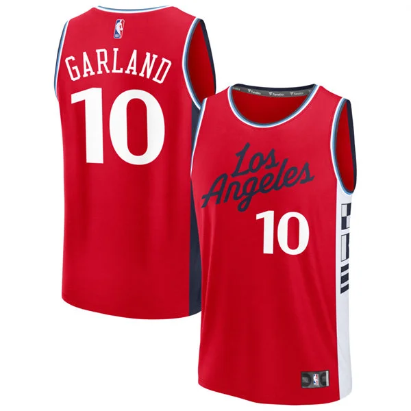Mens LA Clippers #10 Darius Garland Red Statement Edition Swingman Jersey