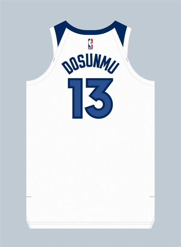 Men's Minnesota Timberwolves #13 Ayo Dosunmu White Association Edition Swingman Jersey