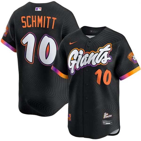 Mens San Francisco Giants #10 Casey Schmitt Nike Anthracite 2025 City Connect 2.0 Limited  Jersey