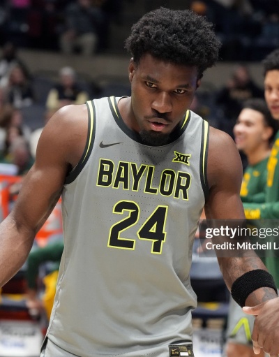 Baylor Bears #24 Tounde Yessoufou 2025 Gray Basketball Game Jersey