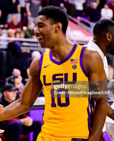 LSU Tigers #10 Marquel Sutton Gold College Basketball Game Jersey