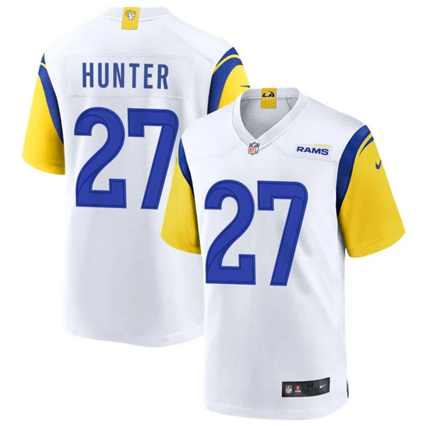 Mens Los Angeles Rams #27 Jarquez Hunter Nike White Alternate Vapor F.U.S.E. Limited Jersey