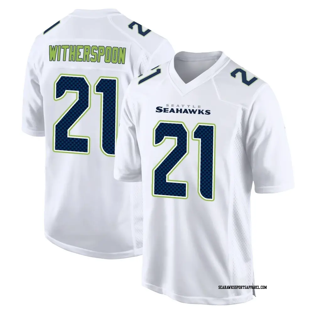 Youth Seattle Seahawks #21 Devon Witherspoon Nike White Tundra Fashion Game Jersey