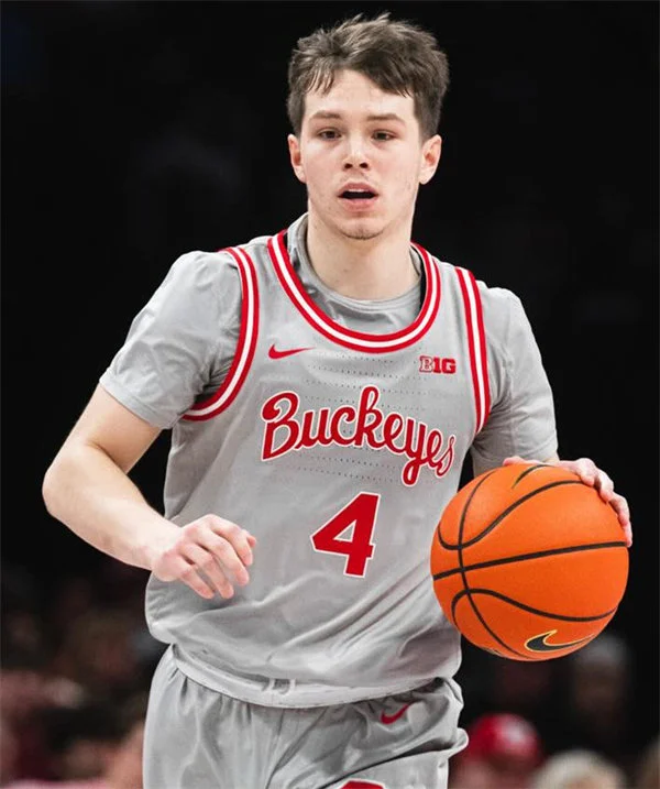 Ohio State Buckeyes #4 Gabe Cupps Gray 1980s Throwback Basketball Jersey