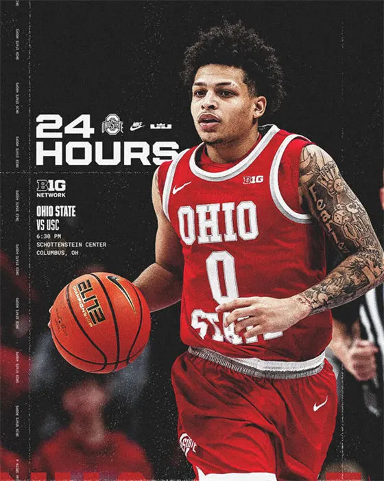 Ohio State Buckeyes #0 John Mobley Jr. Scarlet 1990s Throwback Basketball Jersey