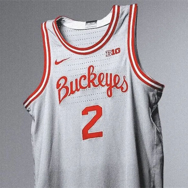 Ohio State Buckeyes #2 Bruce Thornton Gray 1980s Throwback Basketball Jersey